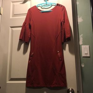 Young Fabulous & Broke red fleece mini dress. Sz S